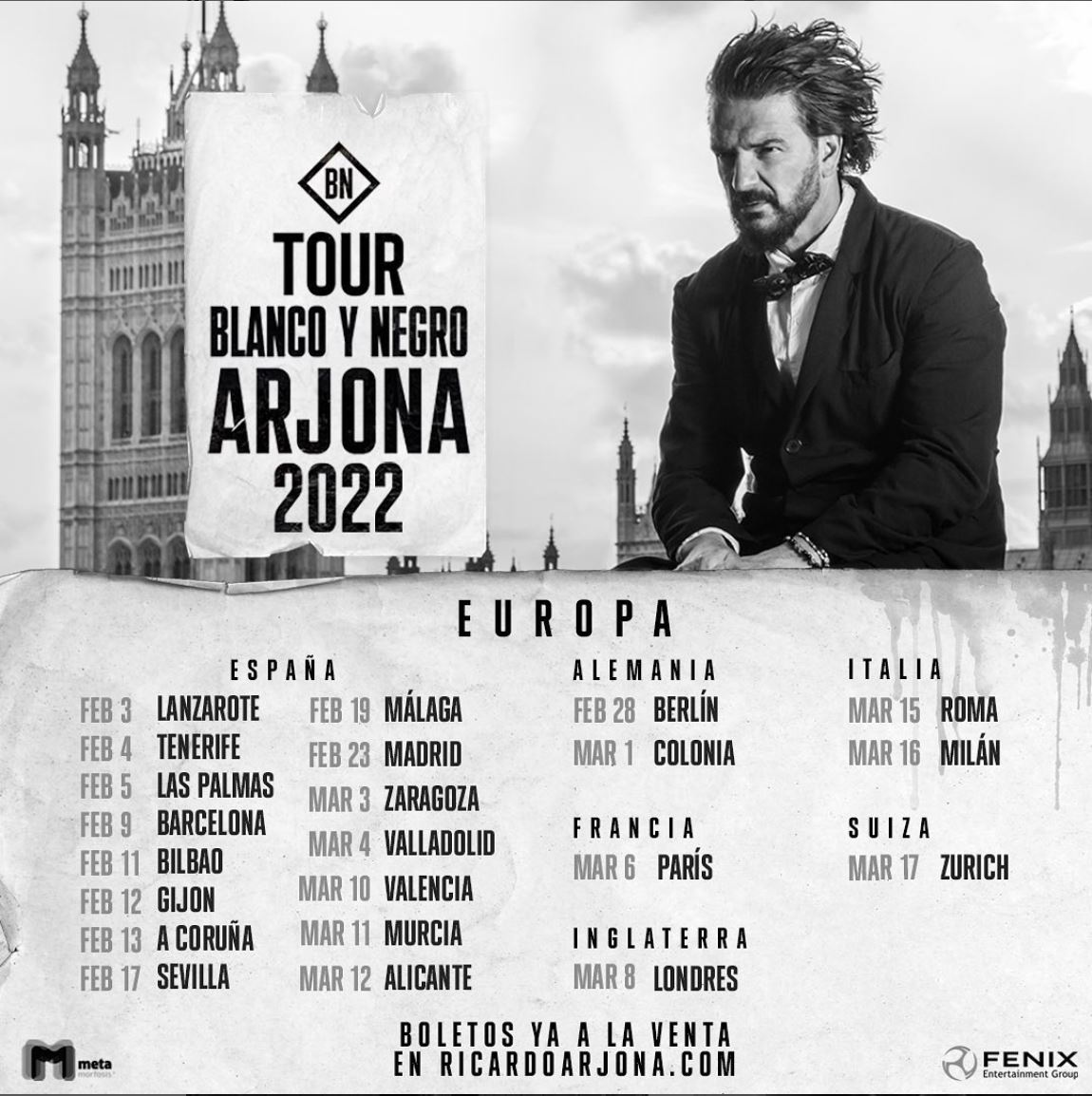 tour ricardo arjona