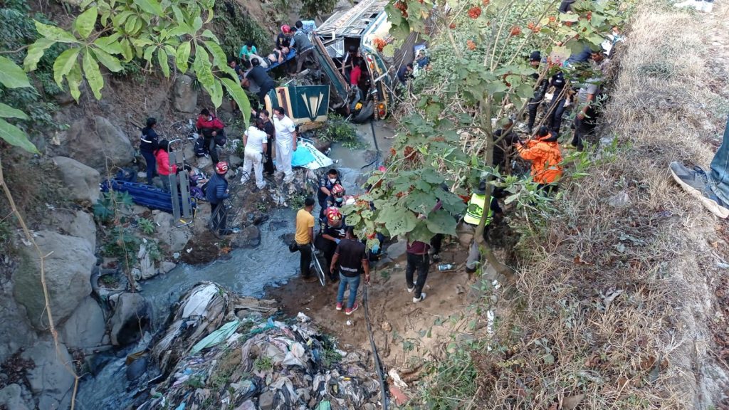 Accidente de bus en Sumpango, Sacatepéquez