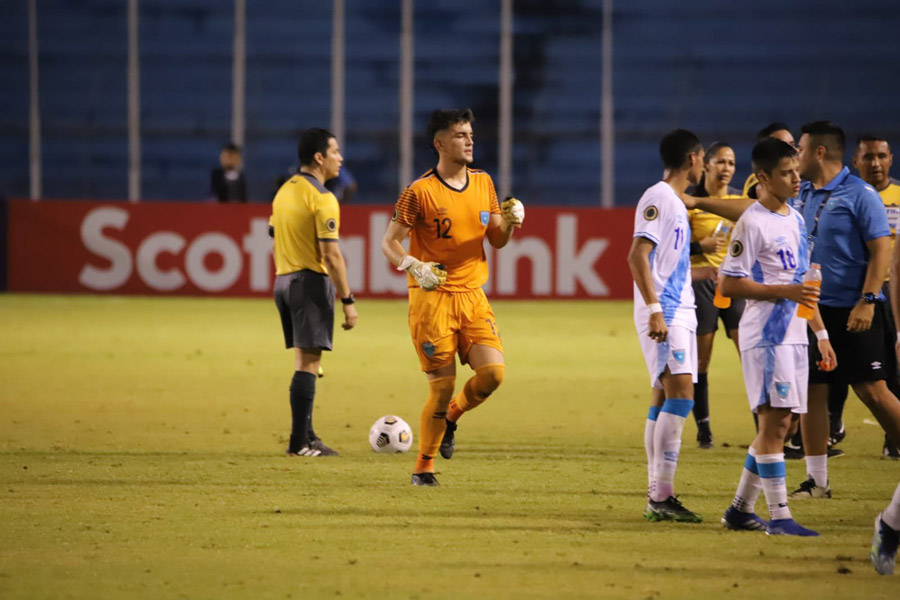 Jorge Moreno, portero de la Selección Sub-20 de Guatemala