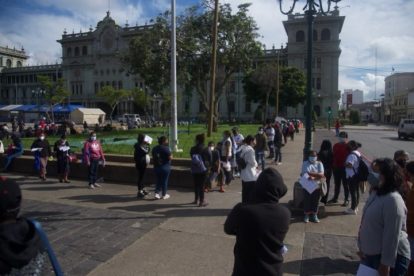 pruebas de Covid-19 en plaza de la Constitución