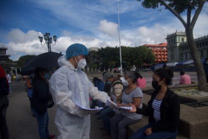 pruebas de Covid-19 en plaza de la Constitución