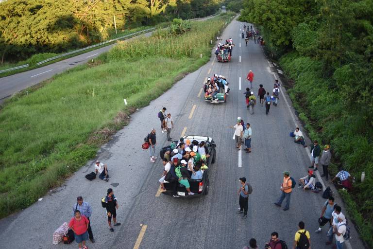 Migración de ciudadanos centroamericanos hacia Estados Unidos.