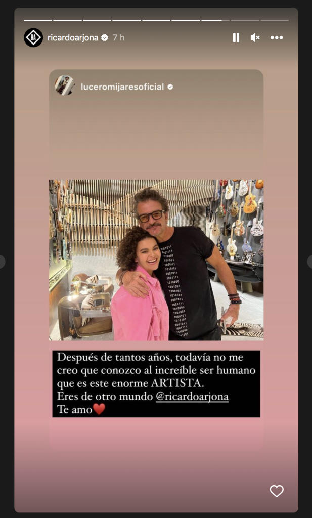 lucero miijares y ricardo arjona