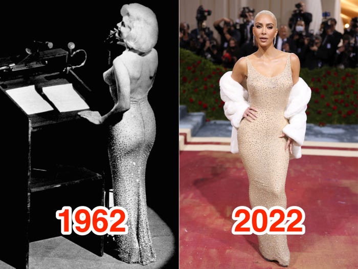 Kim Kardashian borrowed the dress from Ripley's Believe It or Not! museum for the Met Gala.