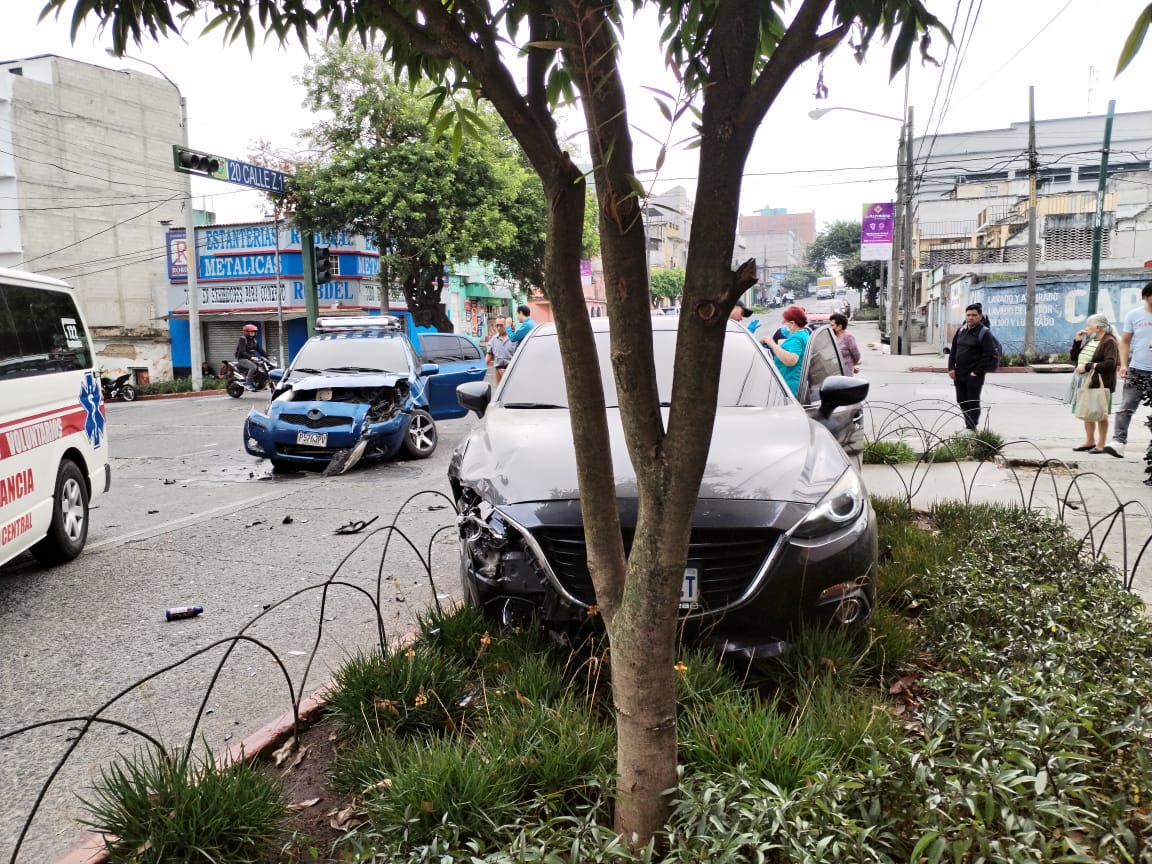 accidente en avenida Centroamérica, zona 1