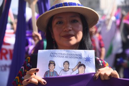 marcha por el Día de la Mujer en Guatemala, 8 de marzo de 2024