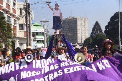 marcha por el Día de la Mujer en Guatemala, 8 de marzo de 2024