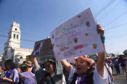 marcha por el Día de la Mujer en Guatemala, 8 de marzo de 2024