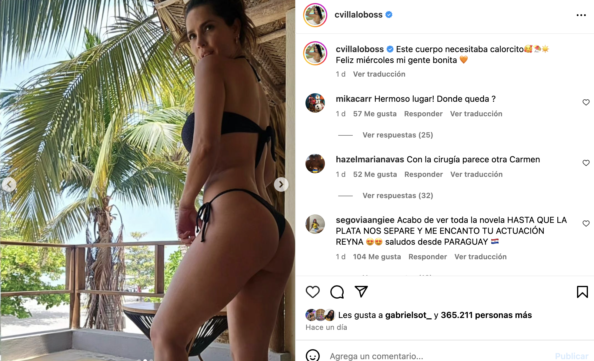 A sus 40 años, Carmen Villalobos hace arder su Instagram al posar en  microbikini - La Tronadora